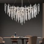 Modern Crystal Chandelier Lighting Round Chandeliers Lights G9