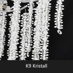 Modern Crystal Chandelier Lighting Round Chandeliers Lights G9