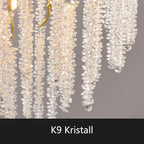 Modern Crystal Chandelier Lighting Round Chandeliers Lights G9