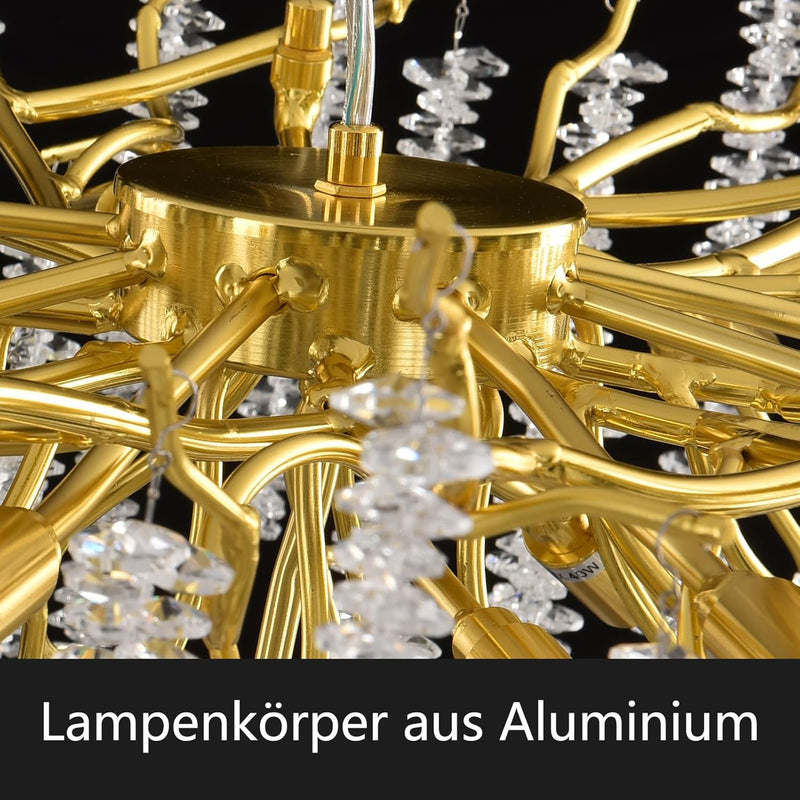 Modern Crystal Chandelier Lighting Round Chandeliers Lights G9