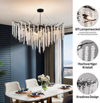 Modern Crystal Chandelier Lighting Round Chandeliers Lights G9