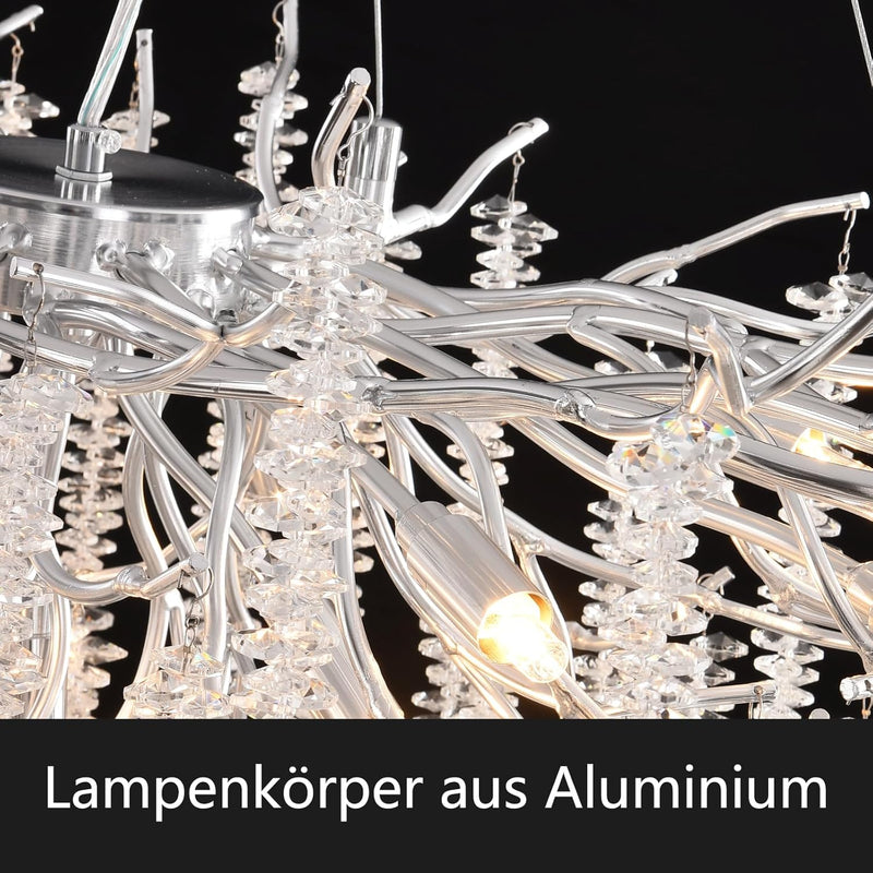 Modern Crystal Chandelier Lighting Round Chandeliers Lights G9