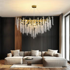 Modern Crystal Chandelier Lighting Round Chandeliers Lights G9