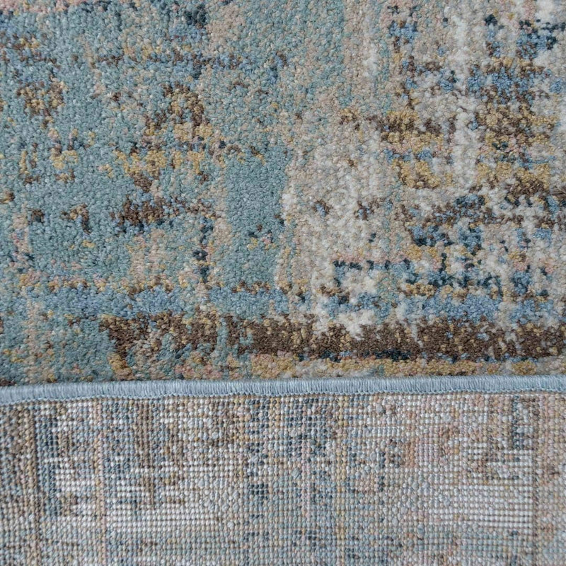 Modern Warm Striped Abstract Lounge Floor Rug Thick