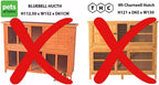 Moisture Resistant Rabbit Hutch Covers 48" Universal Double