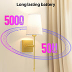 Moita Battery Operated Wall Lights Rechargeable Sconces Lamp (Set of 2)