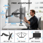 Monitor Arm Wall Mount for 13-42 Inch Screens