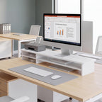 Monitor Riser Dual Stand with 2 PC Drawers