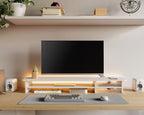 Monitor Riser Dual Stand with 2 PC Drawers