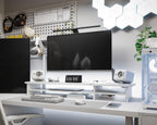 Monitor Riser Dual Stand with 2 PC Drawers