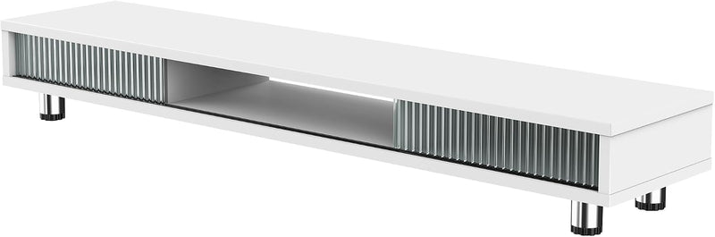 Monitor Riser with Sliding Glass Door 108CM High