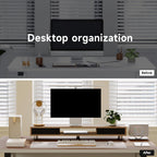 Monitor Riser with Sliding Glass Door 108CM High