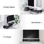 Monitor Riser with Sliding Glass Door 108CM High