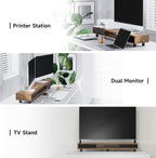 Monitor Riser with Sliding Glass Door 108CM High