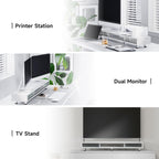 Monitor Riser with Sliding Glass Door 108CM High
