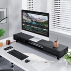 Monitor Riser with Sliding Glass Door 108CM High