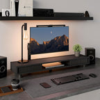 Monitor Riser with Sliding Glass Door 108CM High