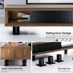 Monitor Riser with Sliding Glass Door 108CM High