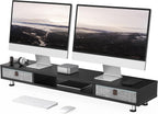 Monitor Stand 108CM Large Riser with 2 Drawers