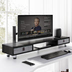 Monitor Stand 108CM Large Riser with 2 Drawers