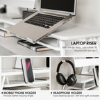 Monitor Stand 108CM Phone Laptop Tablet Headphone Holder