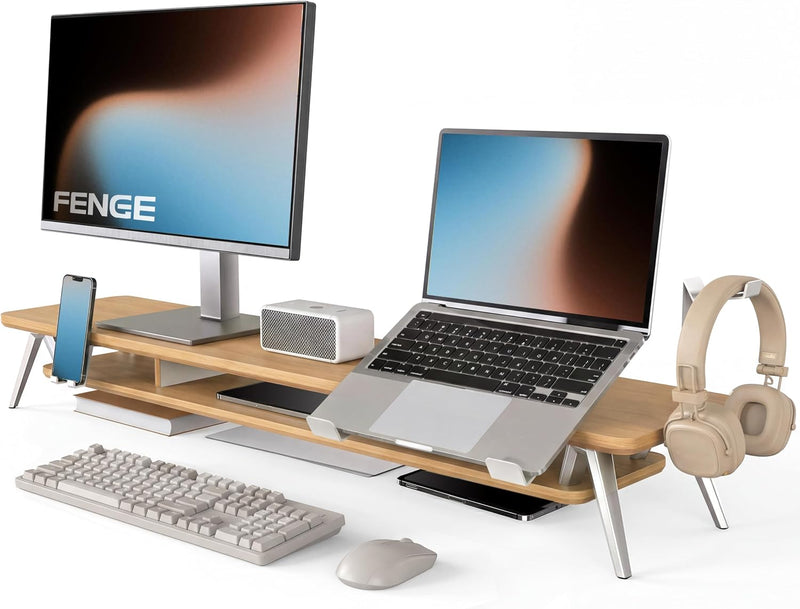Monitor Stand 108CM Phone Laptop Tablet Headphone Holder