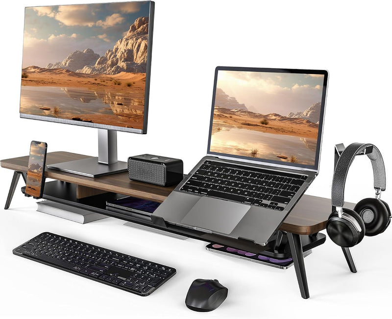 Monitor Stand 108CM Phone Laptop Tablet Headphone Holder