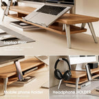 Monitor Stand 108CM Phone Laptop Tablet Headphone Holder