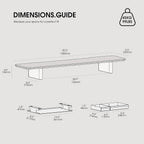 Monitor Stand 108CM Solid Wood Leg for Laptop
