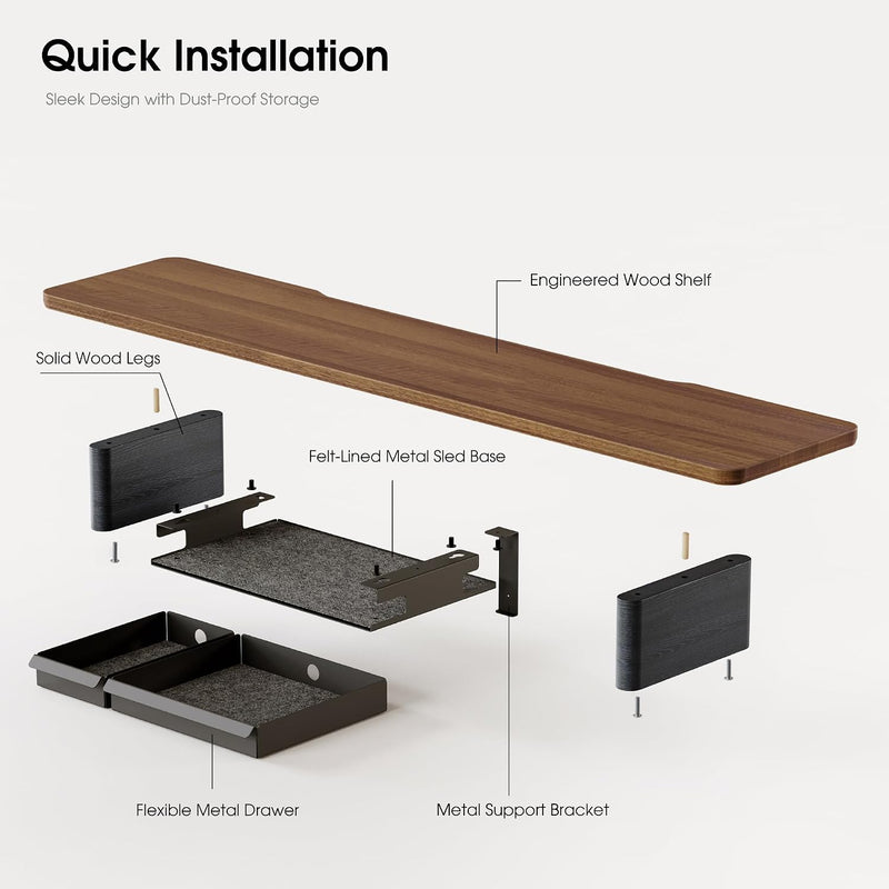 Monitor Stand 108CM Solid Wood Leg for Laptop