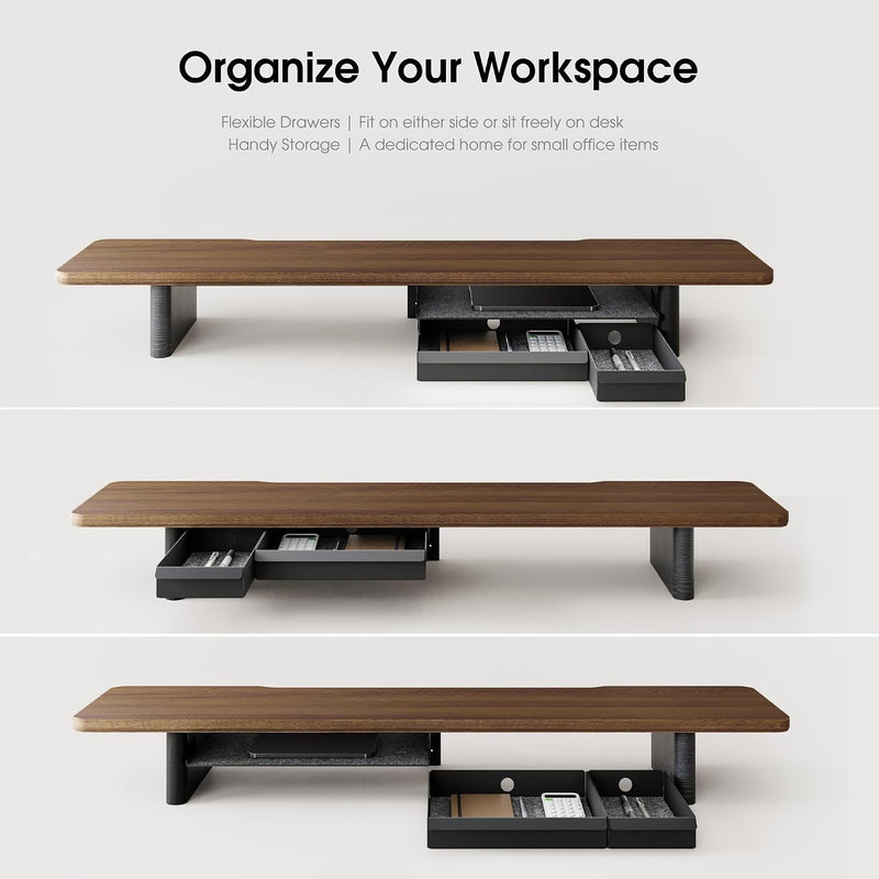 Monitor Stand 108CM Solid Wood Leg for Laptop