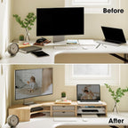 Monitor Stand 3 in 1 Modular L-Shaped Corner
