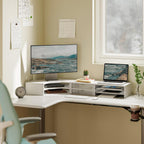Monitor Stand 3 in 1 Modular L-Shaped Corner