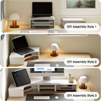 Monitor Stand 3 in 1 Modular L-Shaped Corner