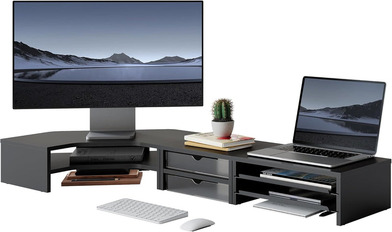 Monitor Stand 3 in 1 Modular L-Shaped Corner