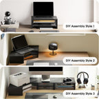 Monitor Stand 3 in 1 Modular L-Shaped Corner