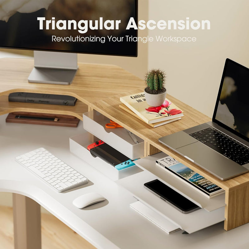 Monitor Stand 3 in 1 Modular L-Shaped Corner