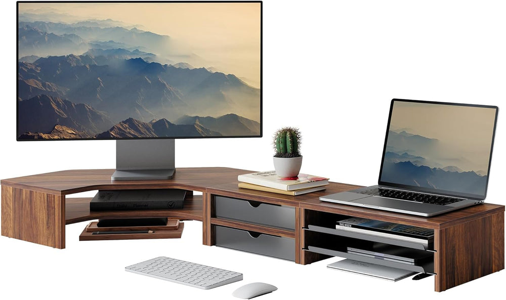 Monitor Stand 3 in 1 Modular L-Shaped Corner