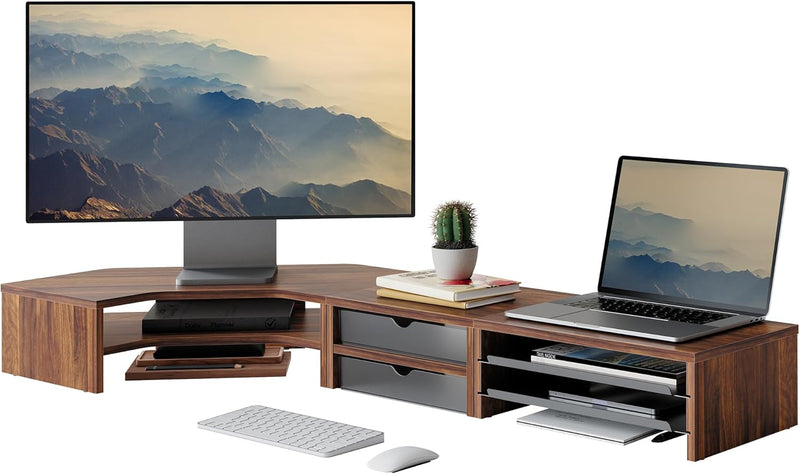 Monitor Stand 3 in 1 Modular L-Shaped Corner