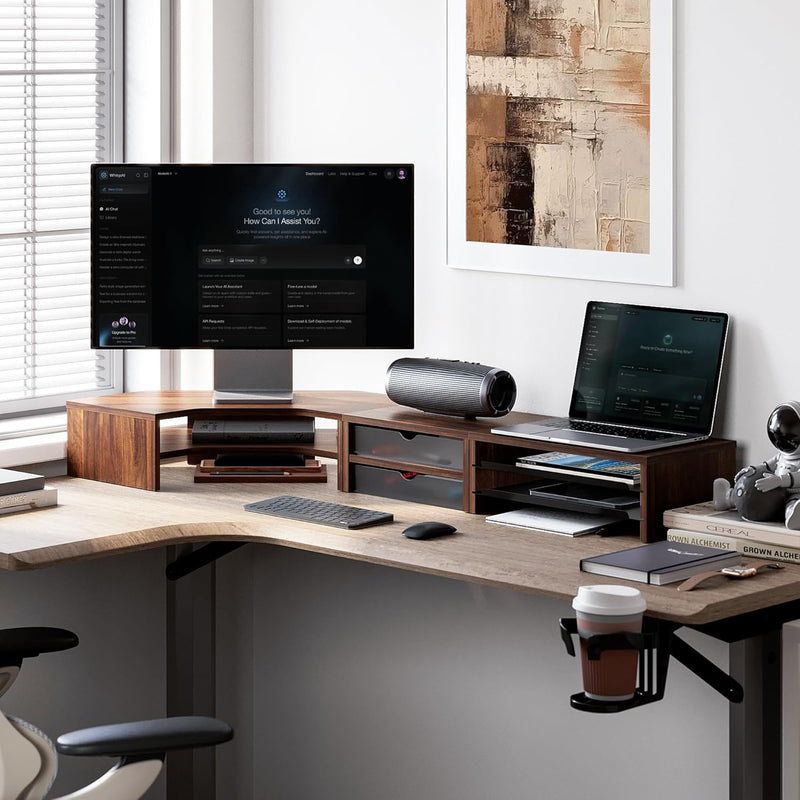 Monitor Stand 3 in 1 Modular L-Shaped Corner