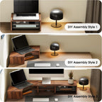 Monitor Stand 3 in 1 Modular L-Shaped Corner