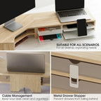 Monitor Stand 3 in 1 Modular L-Shaped Corner