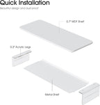 Monitor Stand Acrylic Riser for PC Laptop Oak
