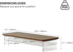 Monitor Stand Acrylic Riser for PC Laptop Oak