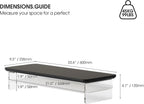Monitor Stand Acrylic Riser for PC Laptop Oak