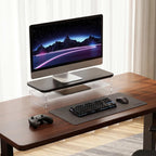 Monitor Stand Acrylic Riser for PC Laptop Oak