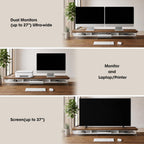 Monitor Stand Acrylic Riser for PC Laptop Oak