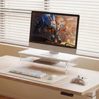 Monitor Stand Acrylic Riser for PC Laptop Oak