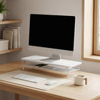 Monitor Stand Acrylic Riser for PC Laptop Oak