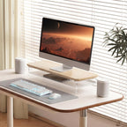 Monitor Stand Acrylic Riser for PC Laptop Oak